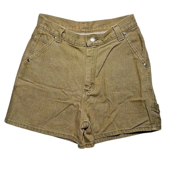 Riveted by Lee Women’s Carpenter Utility Shorts | Y2K Khaki Workwear Size 28 - Picture 1 of 7